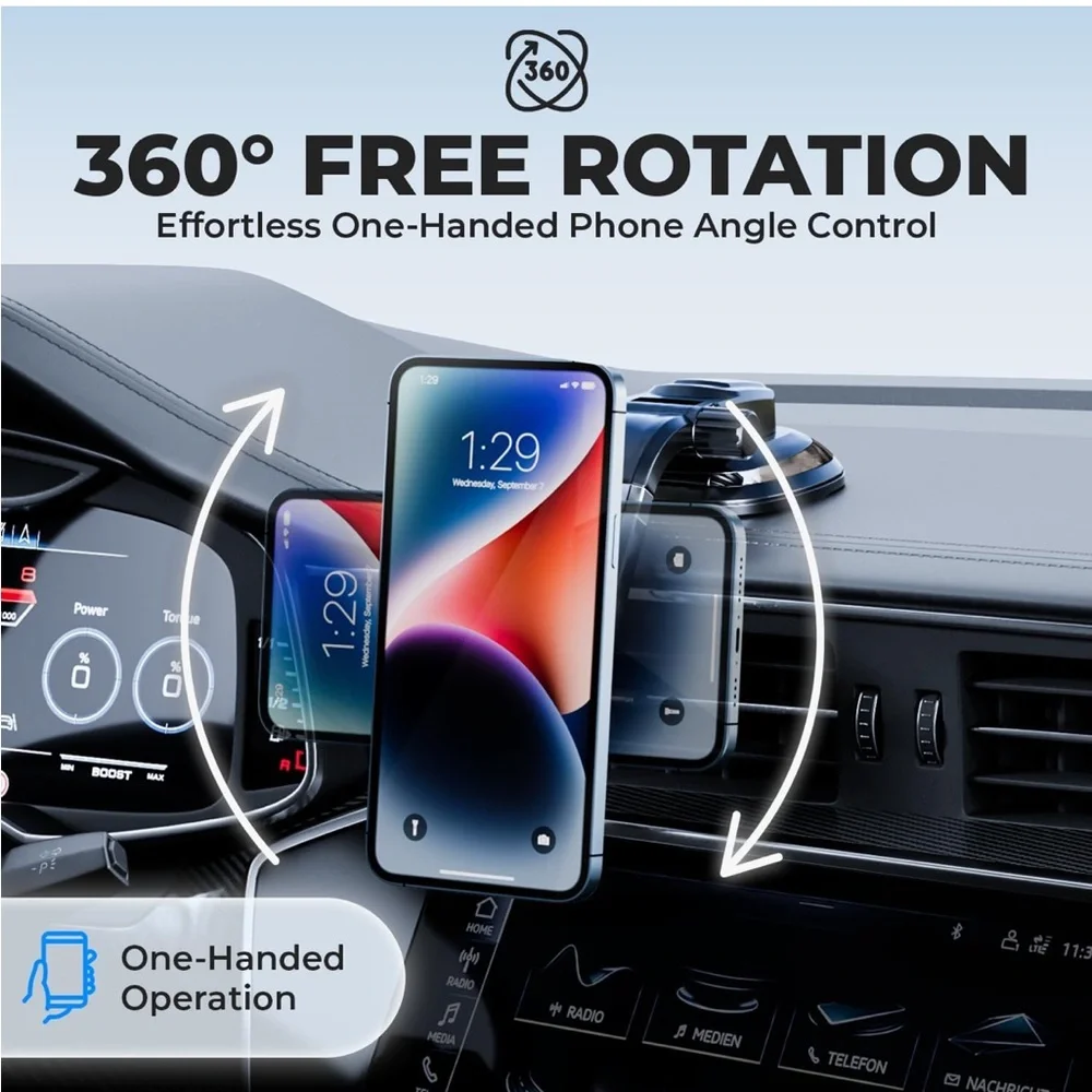 BESTRIX Phone Holder for Car,Magnetic Car Phone Mount|Dashboard Car Phone Holder